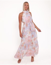 Petal & Pup - Caroline Maxi Halter Dress - Multi Floral