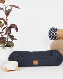 Mog & Bone - Bolster Dog Bed - Navy