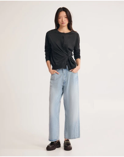 Oxford - Saga Side Button Cardigan