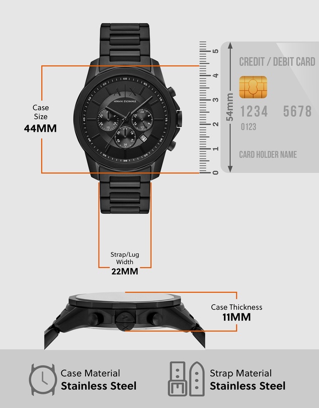 Armani Exchange - Black Chronograph Watch