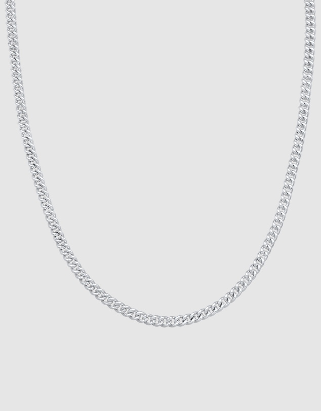 Kuzzoi - ICONIC EXCLUSIVE - Classic Curb Chain Necklace in 925 Sterling Silver