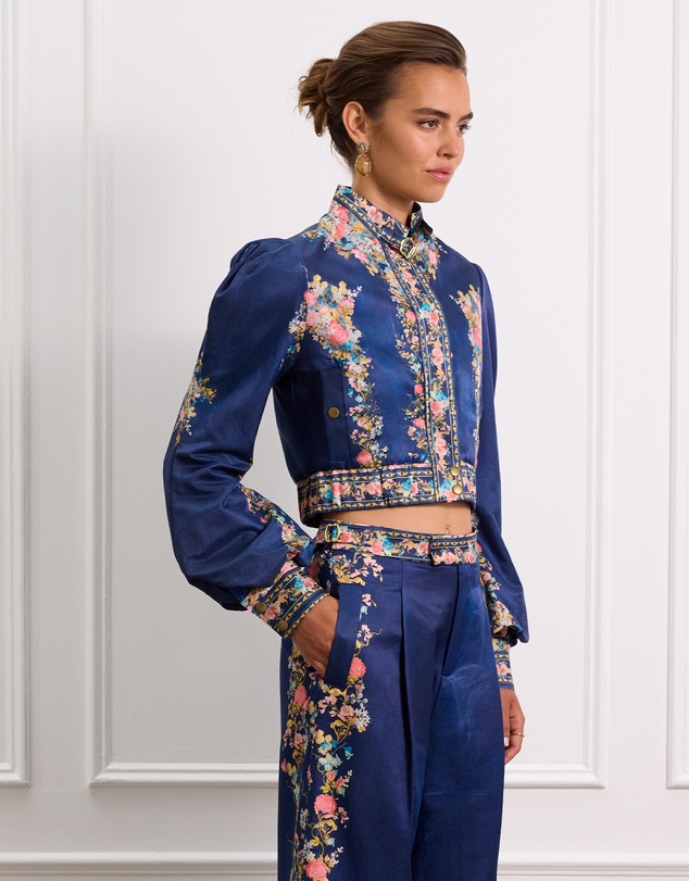Aqua Blu Australia - Verdant Scarlett Bomber Jacket