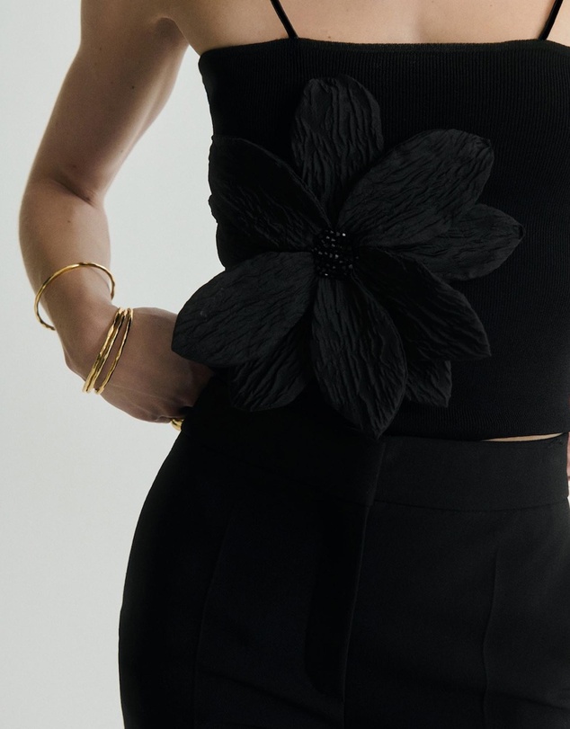 M.N.G - Flowa Bandeau Top with Flower Detail