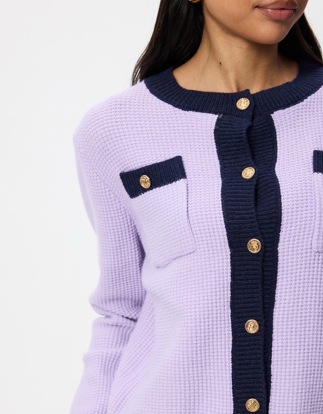 Mossée - Sybil Colour Block Knit Cardigan