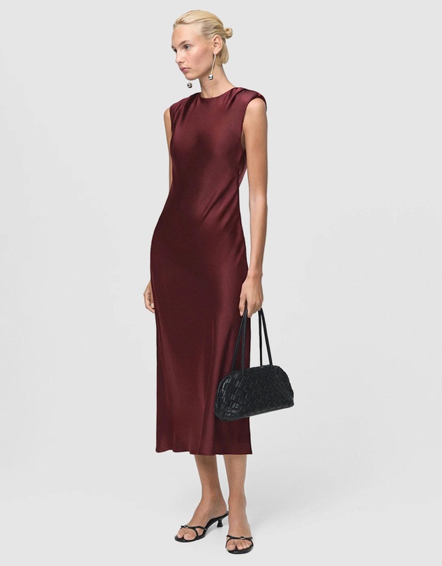 satin dress nz Nahanee Black Satin Ruffle Maxi Dress