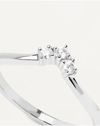 PDPAOLA - Mini Crown Silver Ring