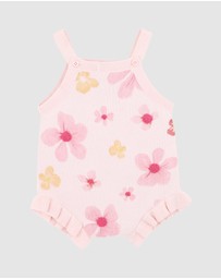 Fox & Finch - Grow Wild Knitted Flower Bodysuit - Babies