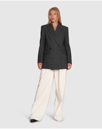 Belle & Bloom - Big Brother Talk Wool Blend Blazer