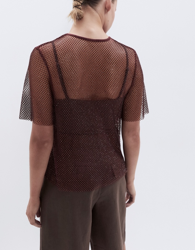 UNISON - Metallic Mesh Tee