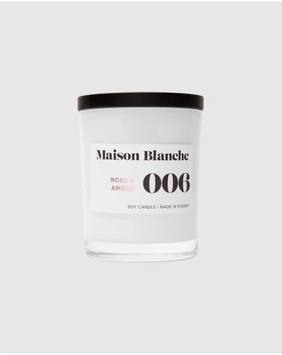 Maison Blanche - 006 Rose & Amber - Medium Candle