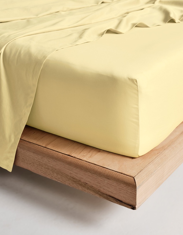 Linen House - Augusta 500TC Cotton Sateen Fitted Sheet 50cm