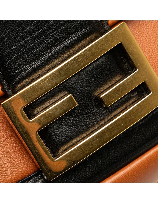 Pre-Loved by Azura Reborn - Pre-Loved Mini Bicolor Nappa Apolo Chain Baguette Shoulder Bag