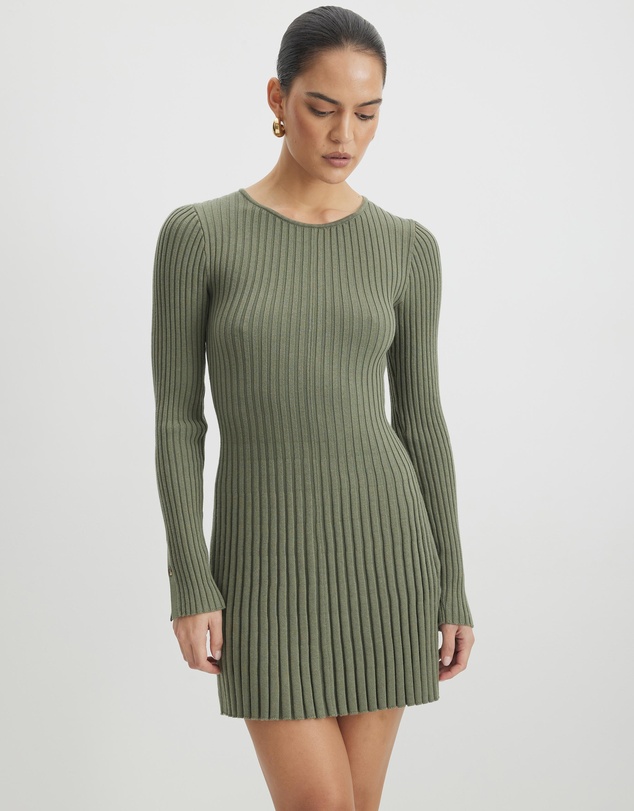 AERE - Organic Cotton Knit Mini Dress