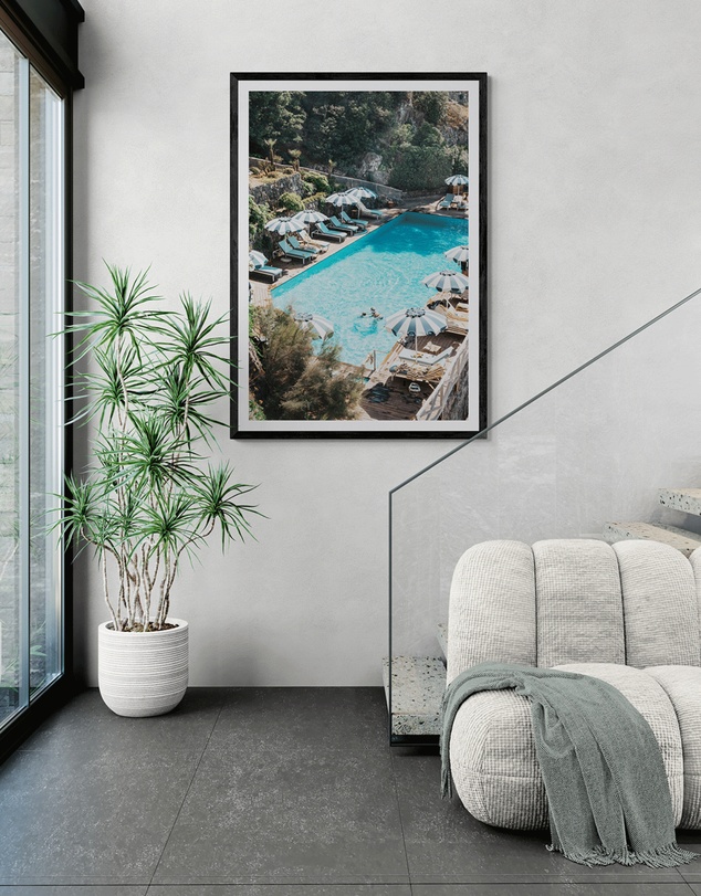 Amichi Co - Poolside Paradise Fine Art Print