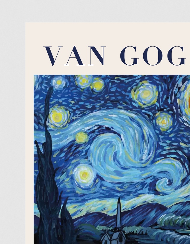 Inka Arthouse - Starry Night by Van Gogh Art Print
