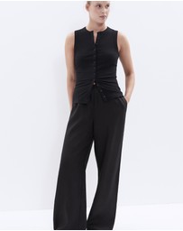 UNISON - Essential Linen Wide Leg Pant