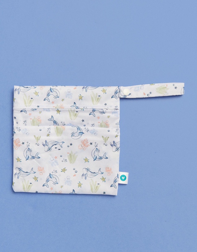 itti bitti - Reusable Swim Nappy + Small Double Pocket Wetbag - Neptune