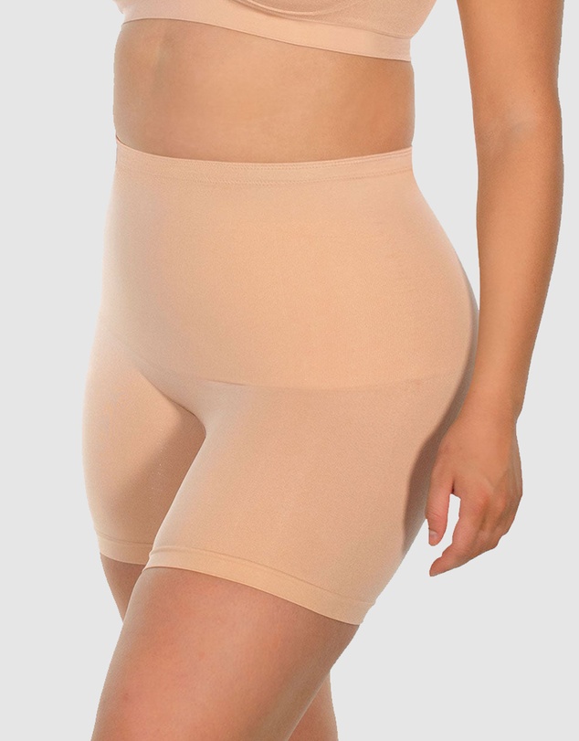 B Free Intimate Apparel - Targeted Tummy Control Stay-Up Shorts Silicone Band