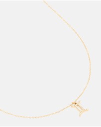 Lovisa - Waterproof Gold Plated Stainless Steel Cubic Zirconia Gemini Zodiac Sign Necklace