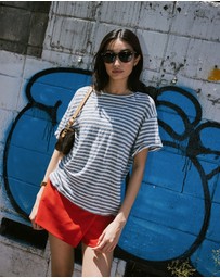 CAMIXA - Francy Linen Jersey T-Shirt Top
