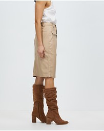 Grace Willow - Asymm PU Skirt