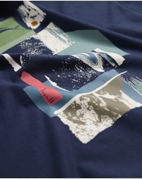 Seasalt - Seasalt Cornwall Navy Midwatch Organic Cotton T-Shirt