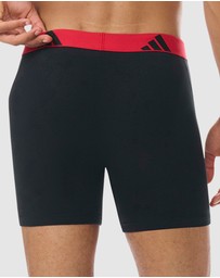 adidas Sportswear - 3 Pack Active Flex Cotton Boxer Brief Underwear