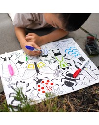 HeyDoodle - Busy Bugs Sensory Colouring & Doodle Mat
