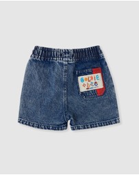 Goldie + Ace - Primary Pop Noah Denim Shorts - Babies-Kids