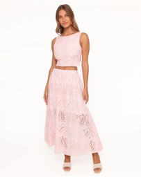 Petal & Pup - Isabelle Maxi Skirt Set - Pink
