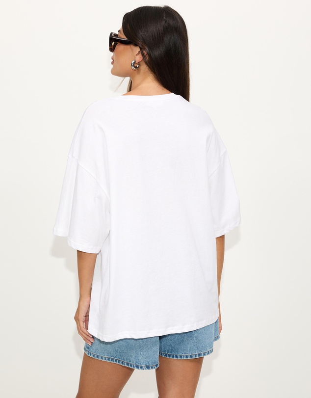 Dazie - St Tropez Oversized Graphic Tee