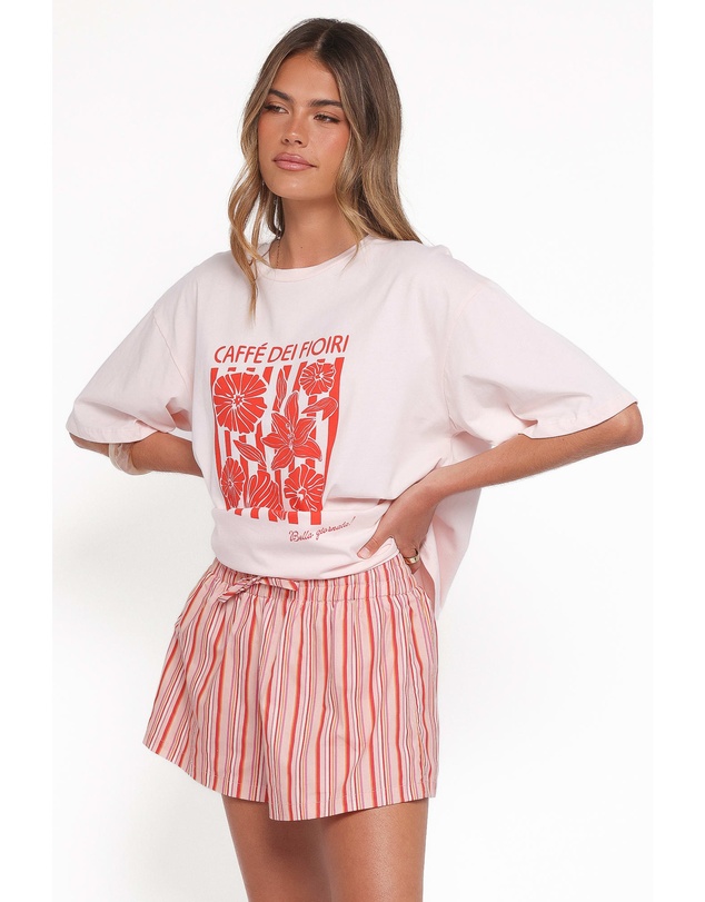 Petal & Pup - Caffe Dei Fiori Tee - Pink