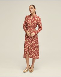 Oxford - Dianne Geo Print Shirt Dress