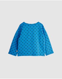 Mini Rodini - Polka Dots Aop LS Tee - Babies-Kids