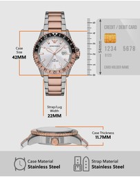 Emporio Armani - Two Tone Analogue Watch