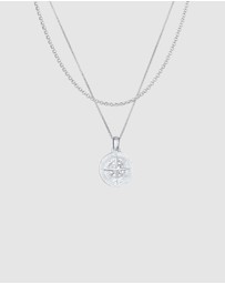 Kuzzoi - ICONIC EXCLUSIVE - Necklace Compass Summer Beach 925 Sterling Silver