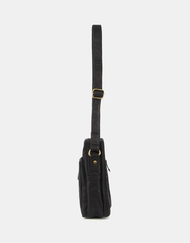 Pierre Cardin - Pierre Cardin Rustic Leather Cross Body Bag
