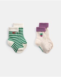 Bobo Choses - 2-Pack Pixel Sugar Beet Short Socks - Babies