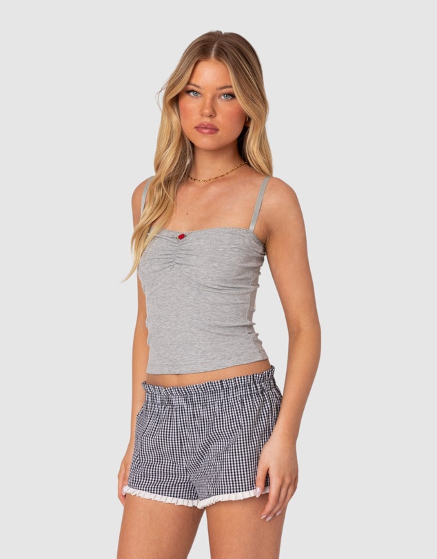 EDIKTED - Karlee Ribbed Tank Top