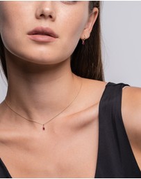 Luna Rae - Solid Gold - Ruby Necklace