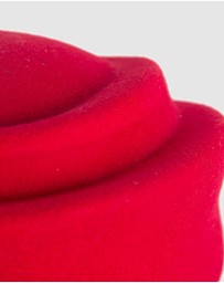 Max Alexander - Felt Red Pillbox Hat