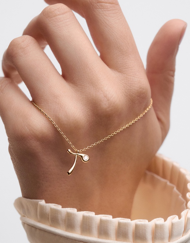 PDPAOLA - Initial 2026 T Pendant Necklace