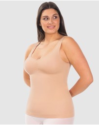 B Free Intimate Apparel - Curvy Ultra Light Shaping V-Tank