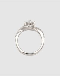 Elli Jewelry - Ring Solitaire Crystal 925 Sterling Silver