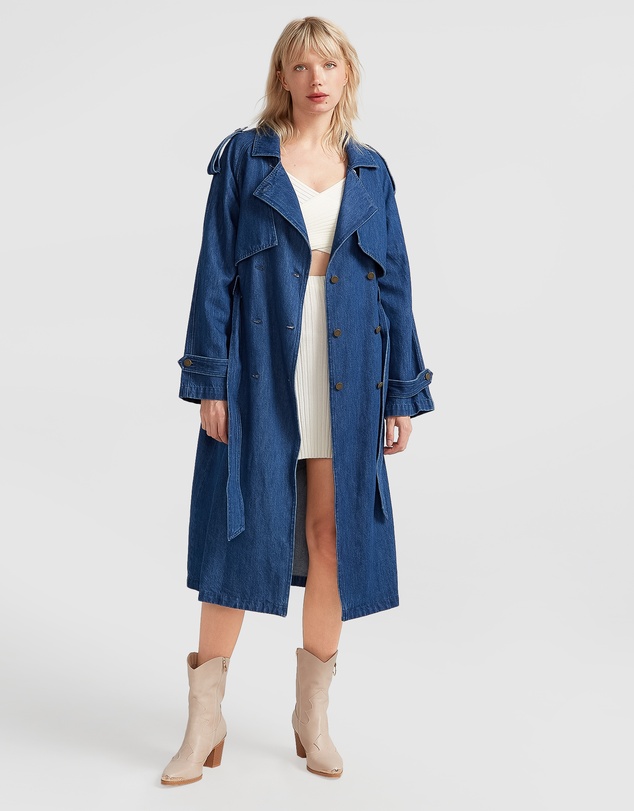 Belle & Bloom - Wild Skies Denim Trench