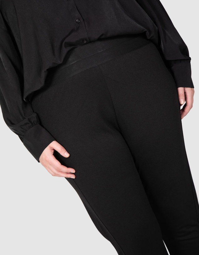 Love Your Wardrobe - Sacha Knit Ponti Wide Waist Pants