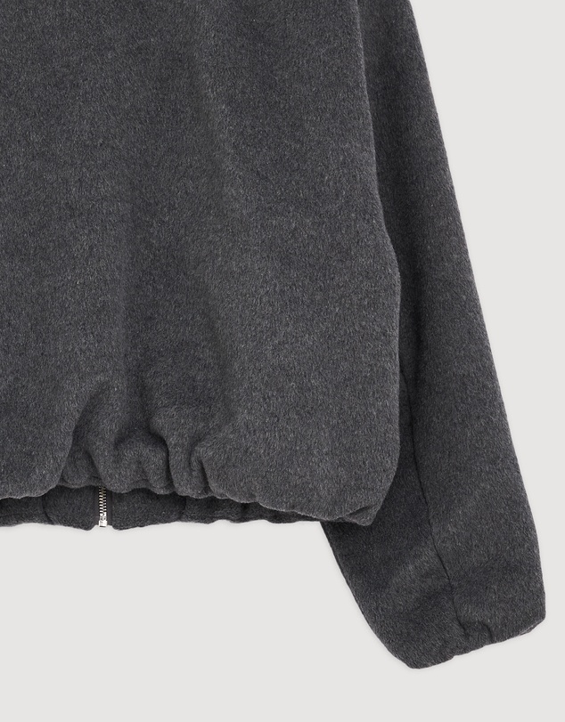 Revibe - Repaired ENA PELLY Maeve Wool Blend Bomber Jacket - AU 6