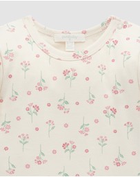 Purebaby - Pointelle Rib Layering Top -Kids-Babies