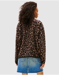 Tommy Jeans - Zip Through Badge Teddy Jacket