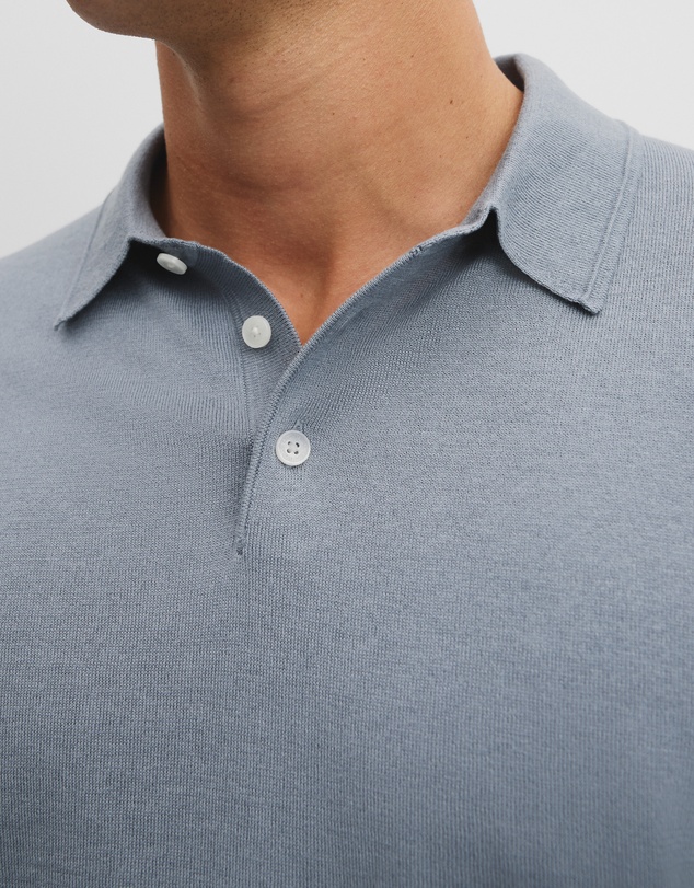 Country Road - Australian Cotton Blend Silk Button Polo